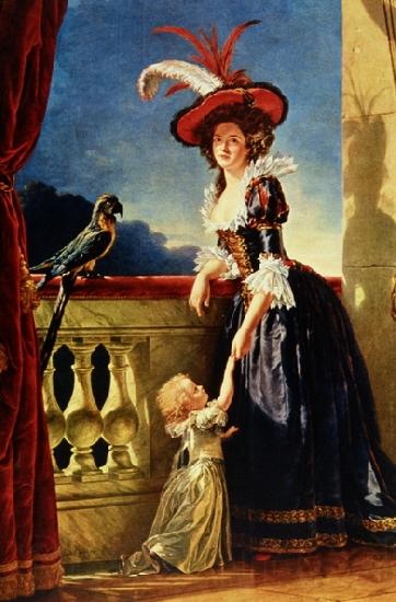 Labille-Guiard, Adelaide Portrait of Louise Elisabeth of France with her son